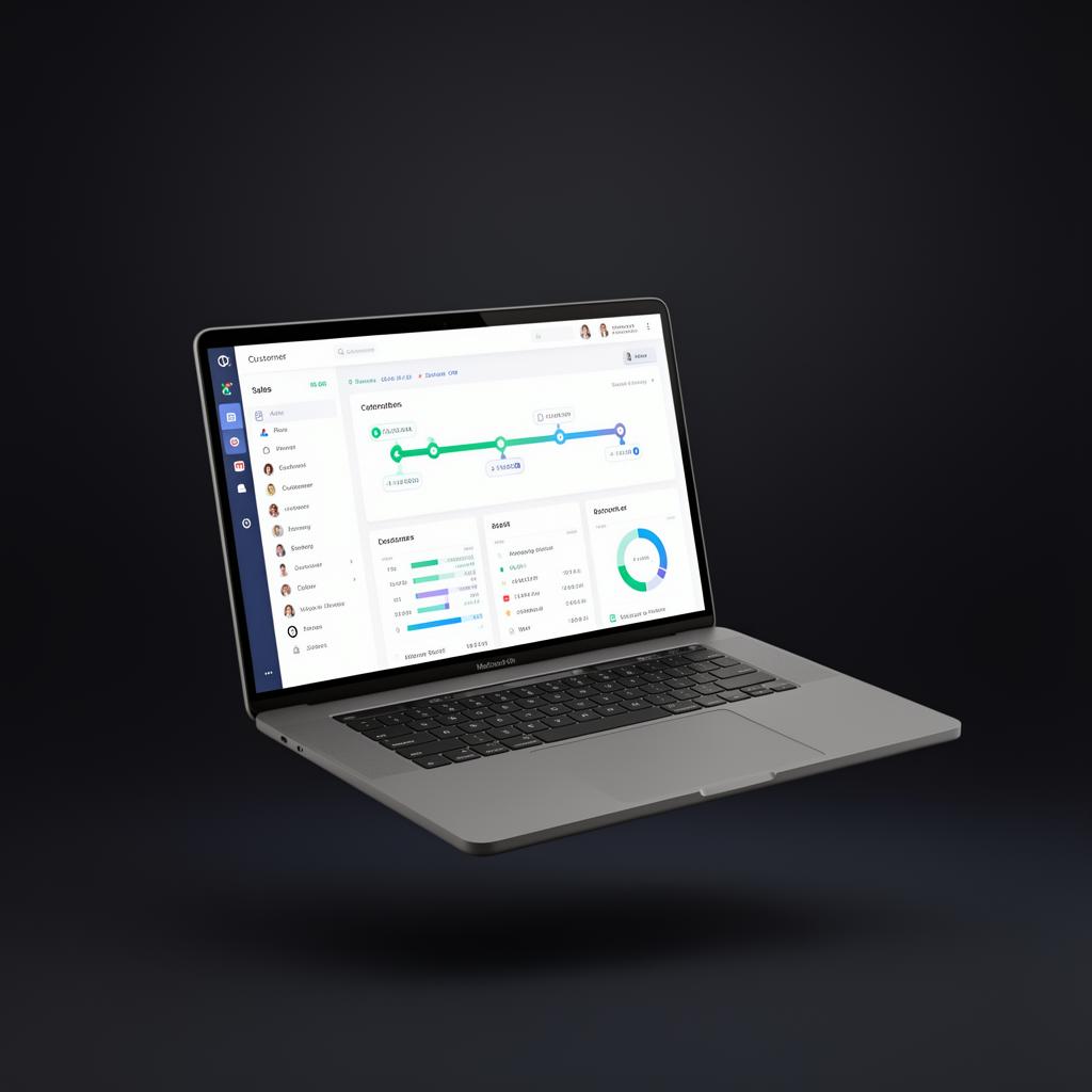 Dashboard de Kommo CRM mostrando pipeline de ventas y análisis