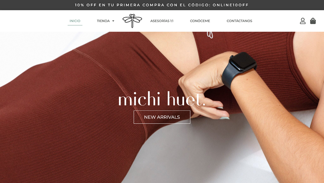 MichiHuet - Vista previa del sitio